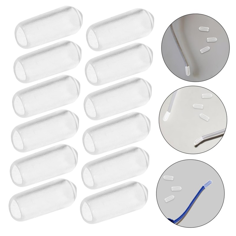 PACKOVE 200pcs Headband End Caps Durable Rubber Plugs for Hair