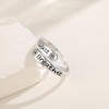 Anillo de diente de león para mujer, plata de ley