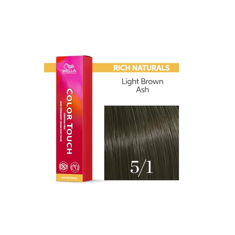 Wella Professionals Color Touch Tinte para Cabello Demi-Permanente Castaño sin