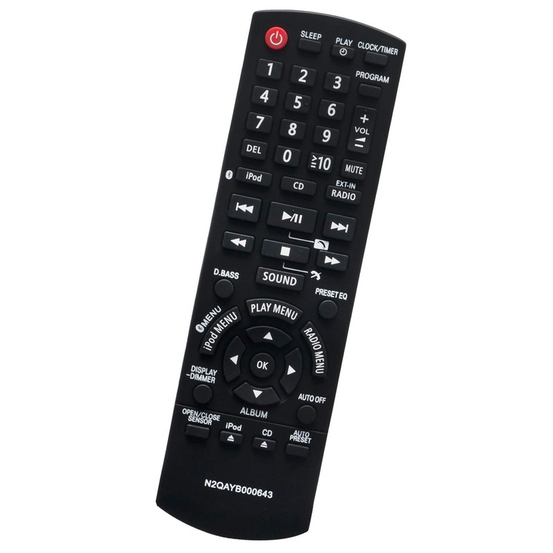 ALLIMITY N2QAYB 000643 Remote Control Replacement for Panasonic Compact Stereo