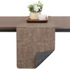 Chitomars Faux Leather Table Runner, Modern Double-Sided Non-Slip Heat Resistant