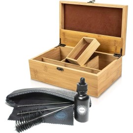 Large Premium Bamboo Wooden Stash Box for Discrete Storage of Smoking and Vaping