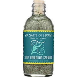 Sea Salts of Hawaii Spicy Hawaiian Seaweed Sea Salt, 4oz. Made in Hawaii