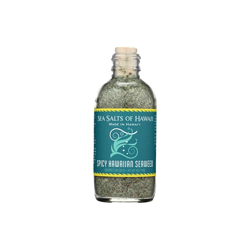 Sea Salts of Hawaii Spicy Hawaiian Seaweed Sea Salt, 4oz.