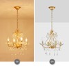WUZUPS Crystal Candle Chandelier Pendant Flushmount Ceiling Light Modern Lighting