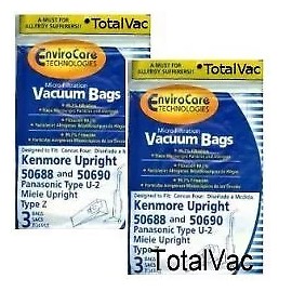 Kenmore 20-50688 / 20-50690 Vacuum Bags - 6 Bags