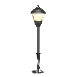 GOODSMANN Pathway Light 1.5W LED Outdoor Low Voltage Landscape Lighting 100 Lumen Hardwired Path Lights 3000K Warm White Metal Walkway Light with Cable Connectors
