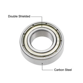 uxcell 688ZZ Deep Groove Ball Bearings Z2 8mm X 16mm X 5mm Double Shielded Carbon Steel 10pcs