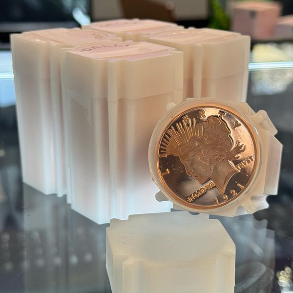 LOT of 100 X 1 oz Copper Peace Dollar 1921