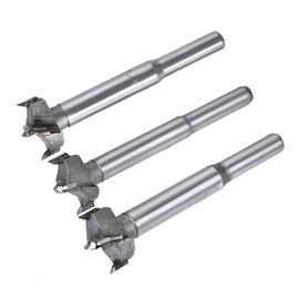 TA-VIGOR Forstner Drill Bit 19mm 20mm 21mm Dia., Carbide Alloy Steel Wood Hole Saw Auger Opener for Woodworking Hinge Hole Drilling Boring Bit Cutter(3in1 Set)