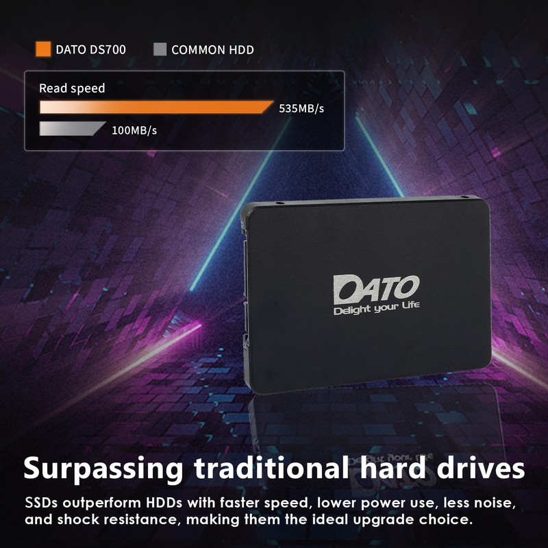 DATO 512GB SSD 2.5" SATA III Internal Solid State Drive,