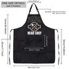 MBMSO Papa Head Chef Apron for Grandpa Apron Fathers Day