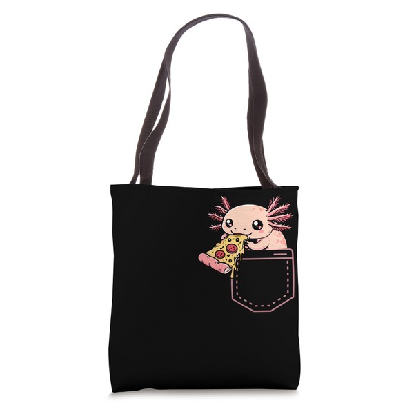 Axolotl Pizza Pocket Snacks Fun Snaxalotl Axolotl In Pocket Tote