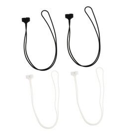 TEHAUX 4Pcs Magnetic Suction Connection Rope for Wireless Earphones Lost Lanyard with Detachable Design Earphone Strap for Black White