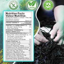 OCEAN’S BALANCE Organic Sea Lettuce Seaweed Flakes – Organic Seaweed Flakes, Perfect for Keto Diet, Paleo Diet, Vegetarian or Vegan Diet – Gluten-Free – 1.5 oz Bag