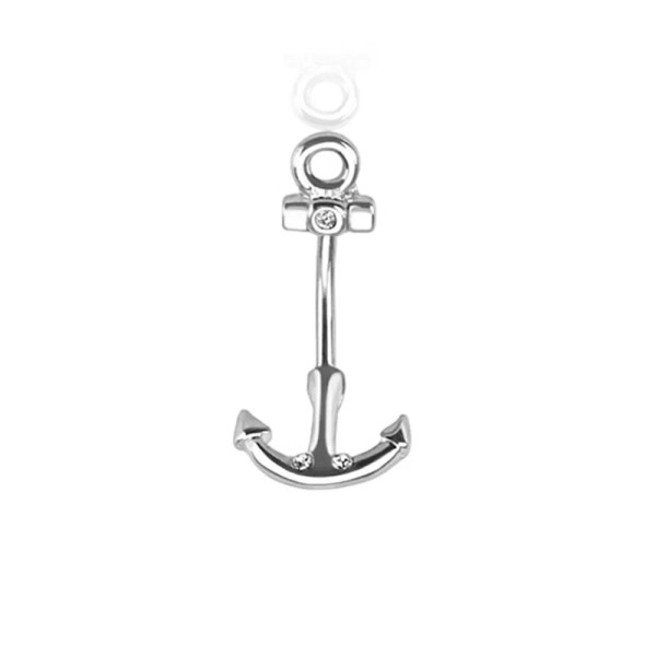 LionGothic Belly Button ring Petit Size 16G anchor design with