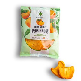 Balkhoorma Dried Persimmons | 3.5oz/100g | Dried Fruits | No Added Sugar | Gluten-free | Vegan | Healthy Snack