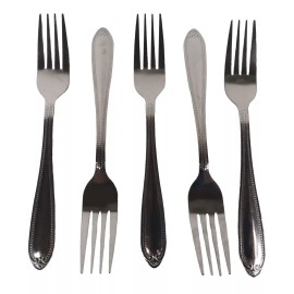 L&T 6 Tenedores De Acero Inoxidable Vajilla Restaurante
