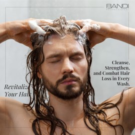 Bandi - Anti Hair Loss Shampoo For Men Hair Growth Shampoo Strengthening Shampoo For Thinning Hair Plant-based Keratin Reduces Excessive Hair Loss And Enhances Thickness