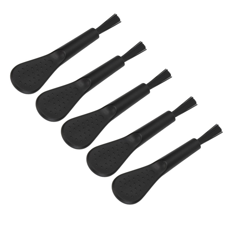 20pcs Black Handle Black Hair Sound Aid Cleaning Brush Professional