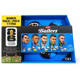 Miniature Soccer Star Mystery Toy Capsule - Pack of 3 Surprise Spheres with Collectible Action Figure and Connectable Half-Field Playset Piece - Blind Box Sports Toy Set for Kids and Collectors