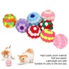 8pcs Cat Ball Toys Elastic Soft Colorful Interactive Chasing Chewing