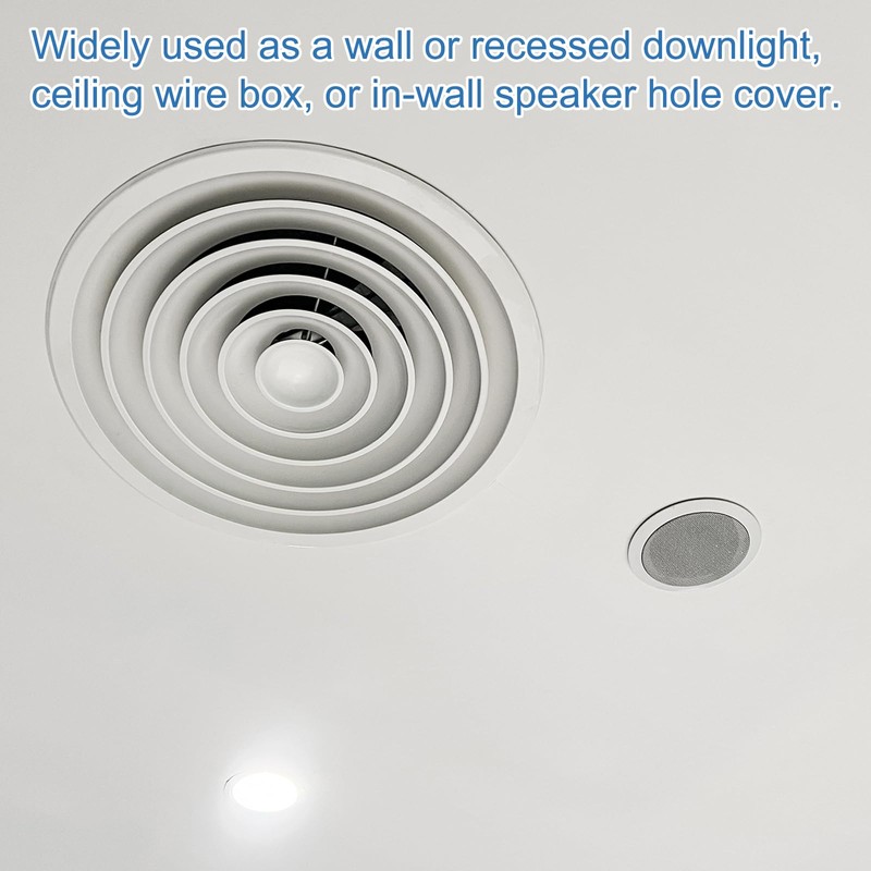 PATIKIL 135mm / 5.3" Diameter Metal Ceiling Hole Cover Plate,