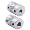 Saipor 5pcs 6mm-8mm Beam Coupling Motor Shaft Coupler for NEMA