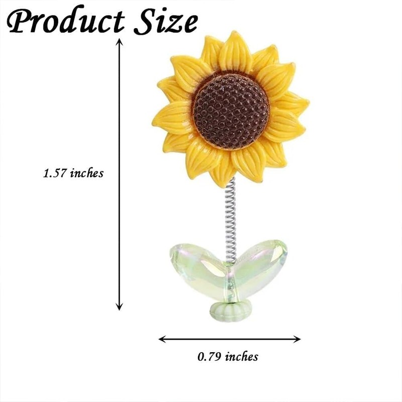 5Pcs Cozy Hoome Cozy Home Sunflower,Sunnyvibe Ornaments for Car,Creative Rocking