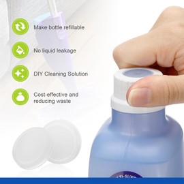 LANMU Bottle Cap Silicone Gasket for Swiffer Wet Jet Power Mop Cleaning Solution, DIY Reusable Bottle Refill Container (10 Pack)