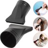 2PCS Universal Hair Dryer Diffuser Nozzles Replacement Black Attachments for