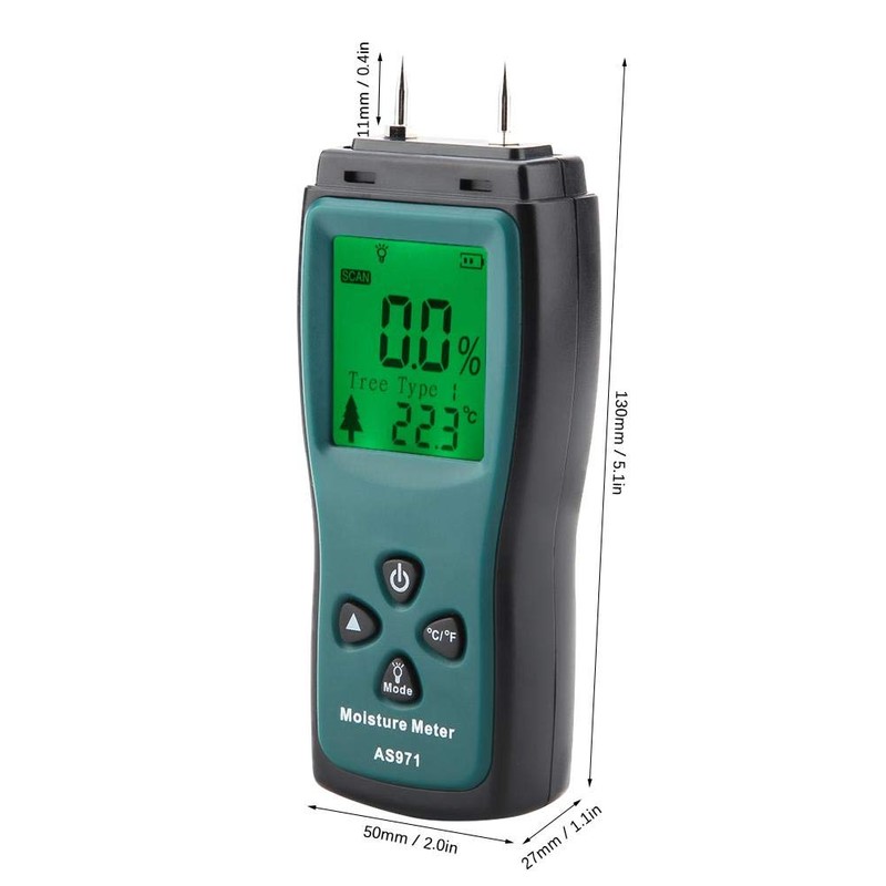 Digital Wood Moisture Meter Humidity Detector Water Content Detector Digital