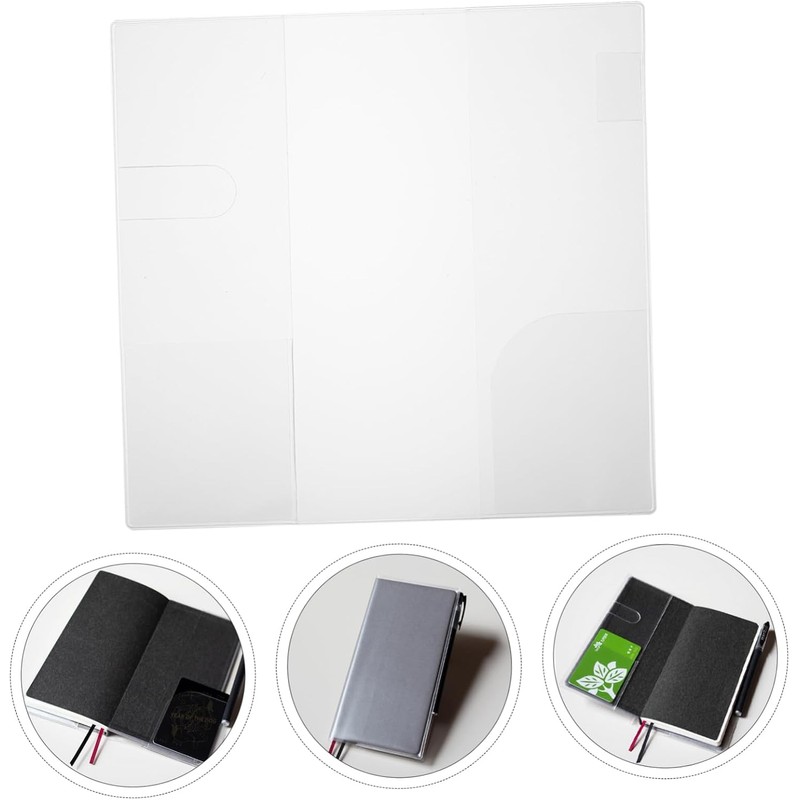 Protectora De Libro De Pvc Transparente Tapa Compatible Agendas Hoboweeks