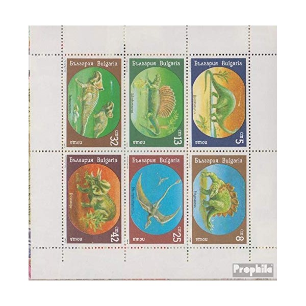 Bulgaria 3840-3845 Sheetlet (complete.issue.) 1990 Prehistoric Animals (Stamps for collectors)