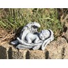 Memorial ornament sleeping Baby Angel made of stone frost resistant