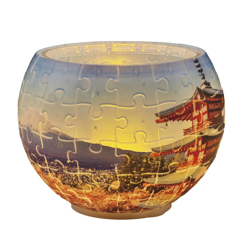 Yanoman 80 Piece Jigsaw Puzzle Sakura Blooming Sengen Park [Lampshade