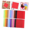 TEHAUX Flower Dot Printed Square Nonwoven Fabrics 20pcs for DIY
