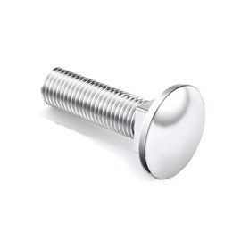 M10*60(10pcs) Carriage Bolts Screws, Stainless Steel 18-8 (304), Round Head, Square Neck, Fully Threaded