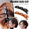 2 in 1 Multi Clip Hair Accessories - Braided Clips