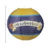 Fun Express Oktoberfest Hanging Paper Lanterns Decorations (Set of 6)