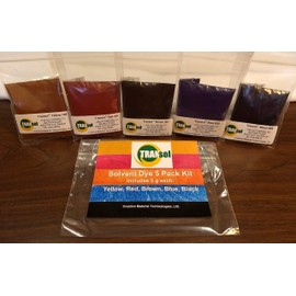Wood Dye – Powdered Solvent 5 Color Kit – Wood Stain Kit (25 Grams)