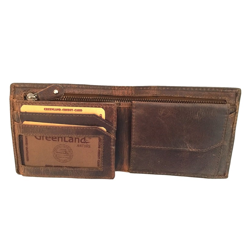 Greenland Montana Wallet Leather 11,5 cm natur