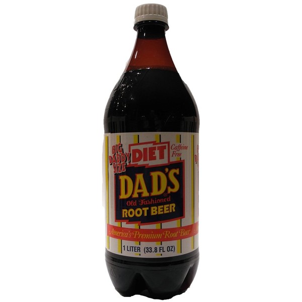 Dad's Old Fashioned Diet Root Beer 1 Liter (2 Pack)