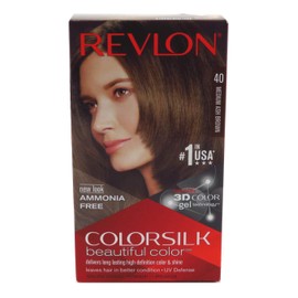 colorsilk Beautiful Color #40 Medium Ash Brown Revlon Hair Color 1 Application Unisex