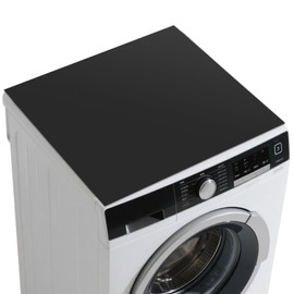 Washing Machine Cover, Non-Slip, 60 x 60 cm, Washing Machine Cover, Black Washing Machine Cover, Non-Slip Washing Machine Cover for Washing Machine, Dryer, Fridge, Lid Protector, Kitchens