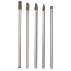 5pcs Rotary Tool Carbide Burr Set 150mm Double Grain Long