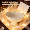 White Decorative Bowl 3Pack, 10" Detachable Decorative Fruit Bowls