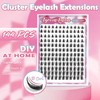 Fyonas Manga Lash Clusters Wispy Eyelash Clusters 144Pcs D Curl