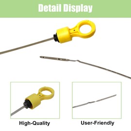 SecosAutoparts Transmission Fluid Dipstick Compatible with Dodge Ram 2500 3500 6.7L 68RFE 2007-2022 Engine Oil Level Indicator Dipstick Replace 53034117AB 53034117AA