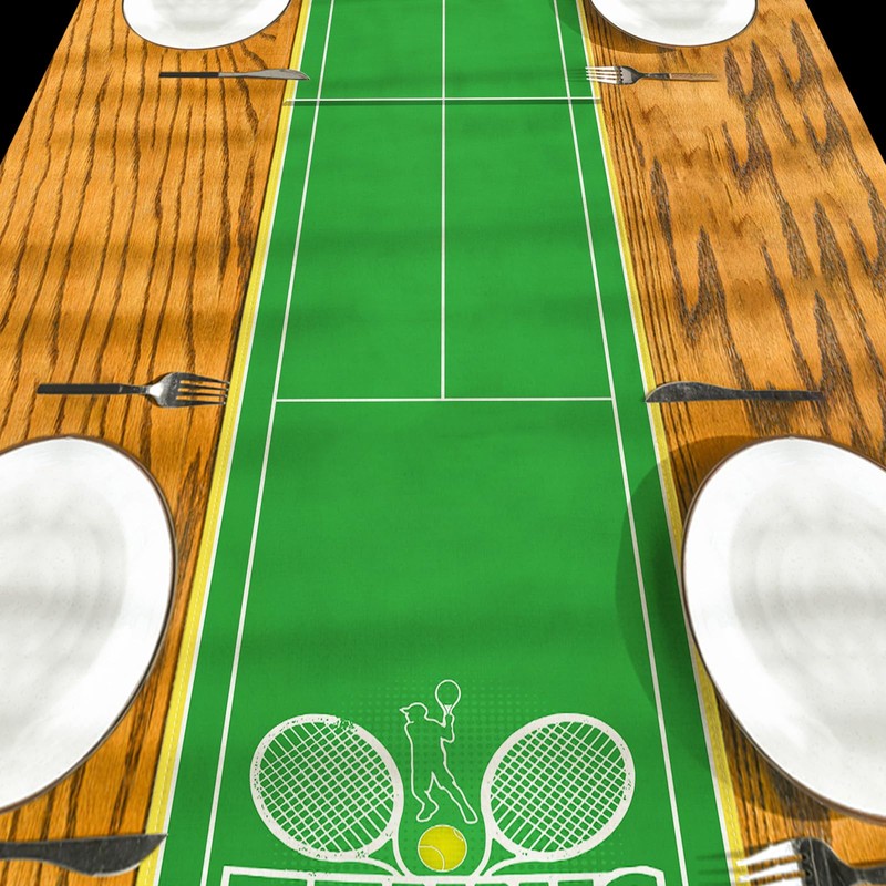 Tennis Party Decorations Tennis Ball Table Runner Tennis Birthday Decorations